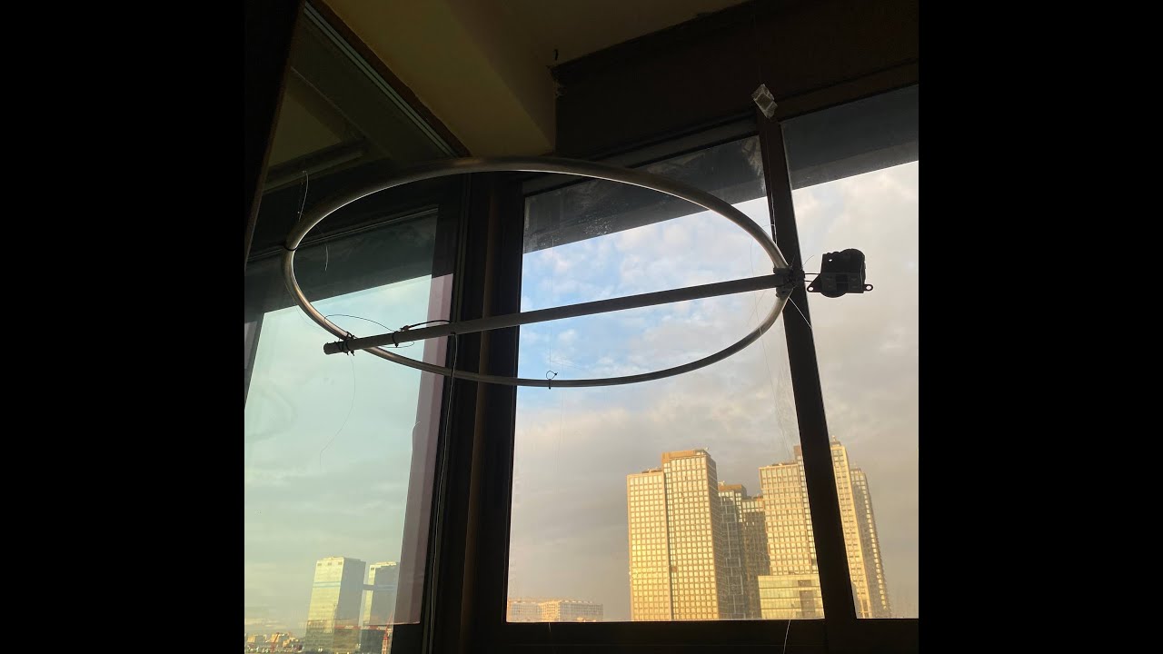 Вечерний прием SSB на диапазоне 40 м (7 МГц) на комнатную антенную Magnetic Loop в Москве