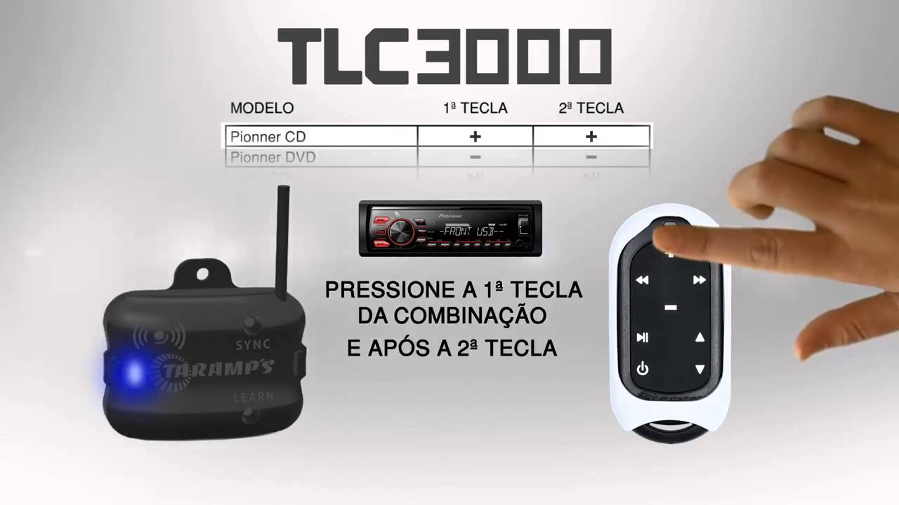 Controle Taramps Longa Distância TLC 3000 Colors | Configurando e Modo Aprender