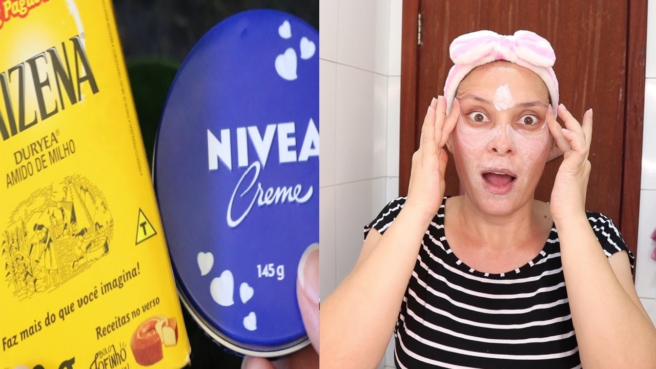 MISTURE NÍVEA COM MAIZENA E VEJA O QUE ACONTECE   Botox Natural Adeus Manchas