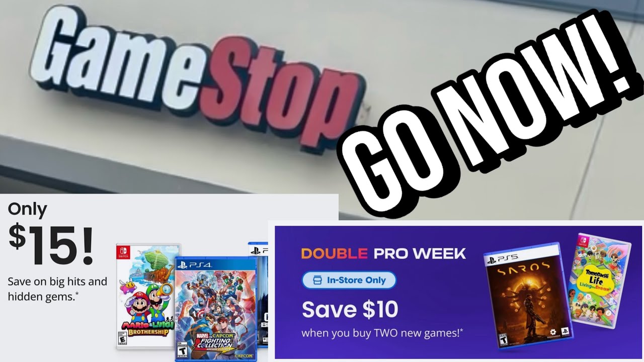 Brand New games for $5 and $10 at GAMESTOP! |Double Pro Week!