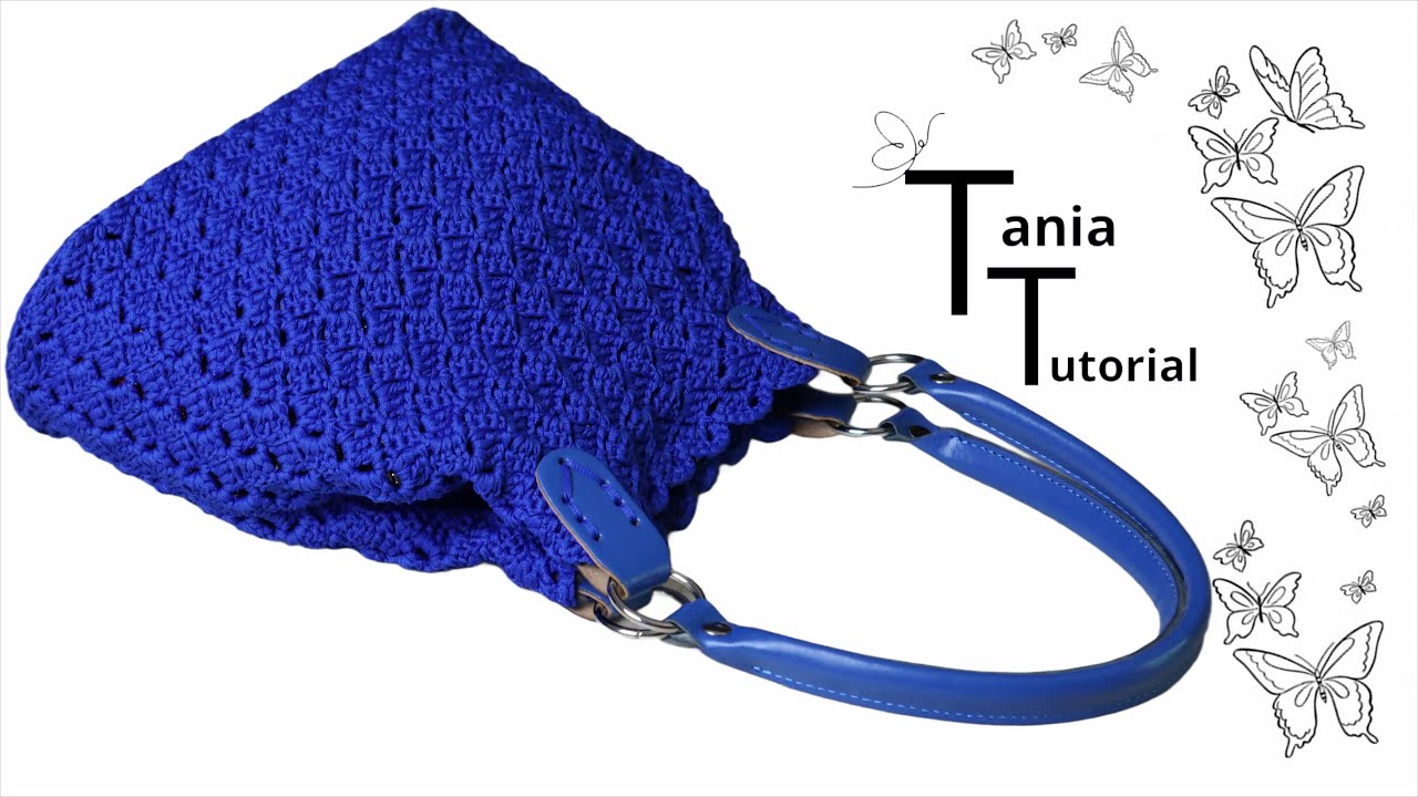 Borsa all'uncinetto Azul @tania-tutorial #crochettutorial #borsauncinetto #tessiland #crochet