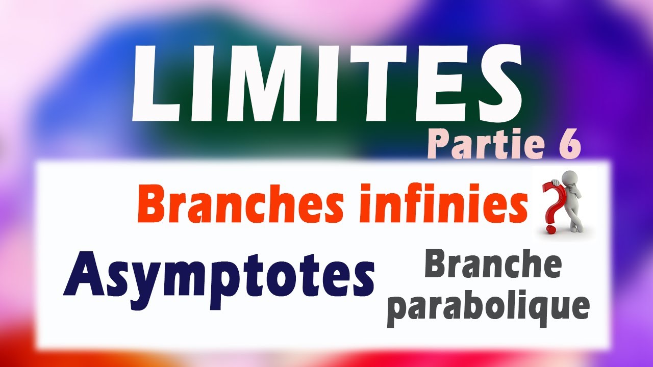 Branches infinies :  ASYMPTOTES - BRANCHES PARABOLIQUES