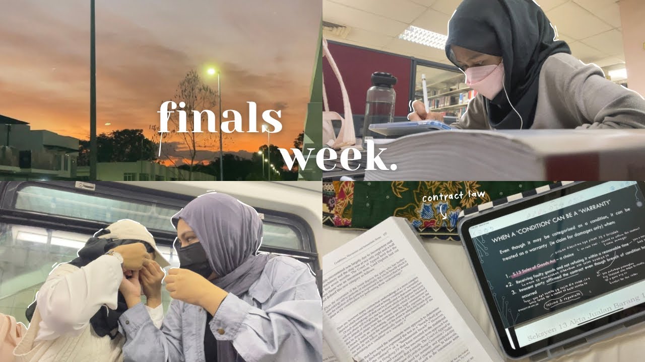 study vlog : finals week 📚 | law school series