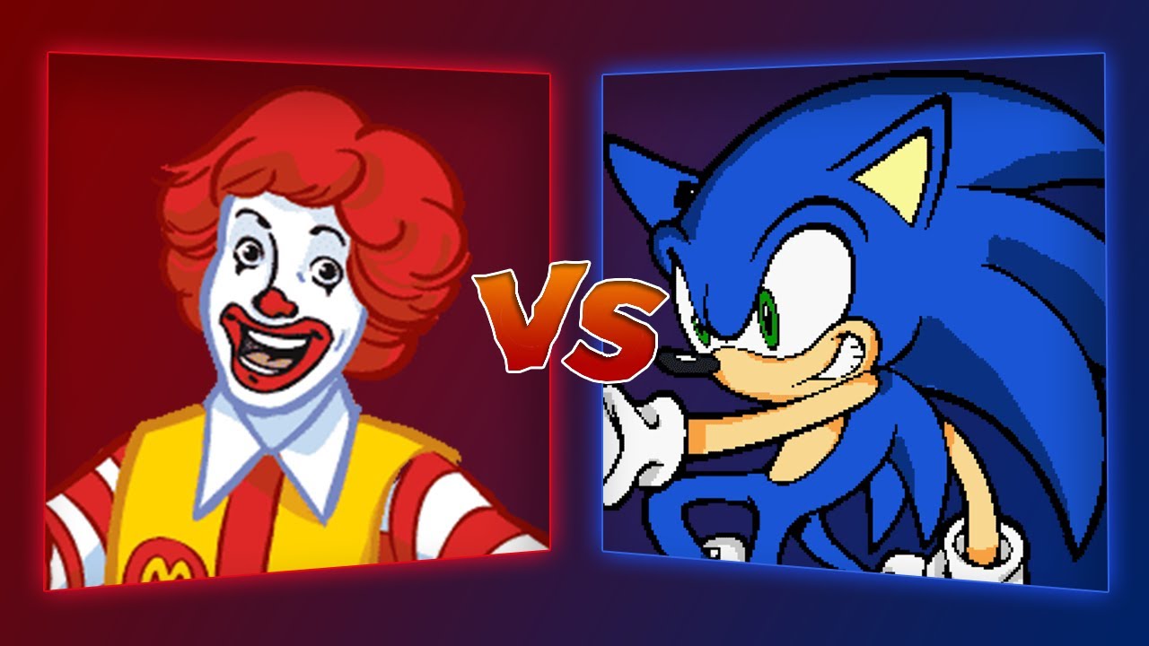 MUGEN Battle - Ronald McDonald vs Sonic