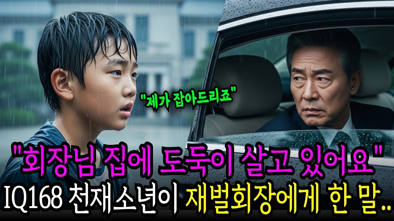 아이큐168천재소년이 재벌회장님에게 “회장님 집에 도둑이 살고 있어요” 자기가 잡아주겠다고 제안하는데..|오디오북 |노후사연 |반전사연|시니어사연|인생이야기|