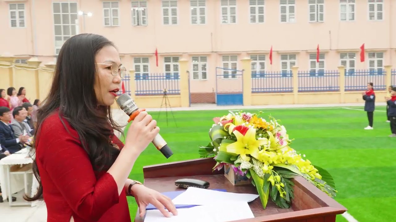 Lễ sơ kết học kỳ 1 và tiếp nhận sân giáo dục thể chất trường tiểu học Nam Hồng năm học 2025-2026