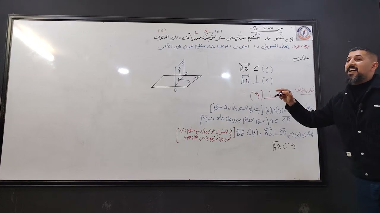 رياضيات سادس علمي المبرهنة 8 أ.عمر بشير 