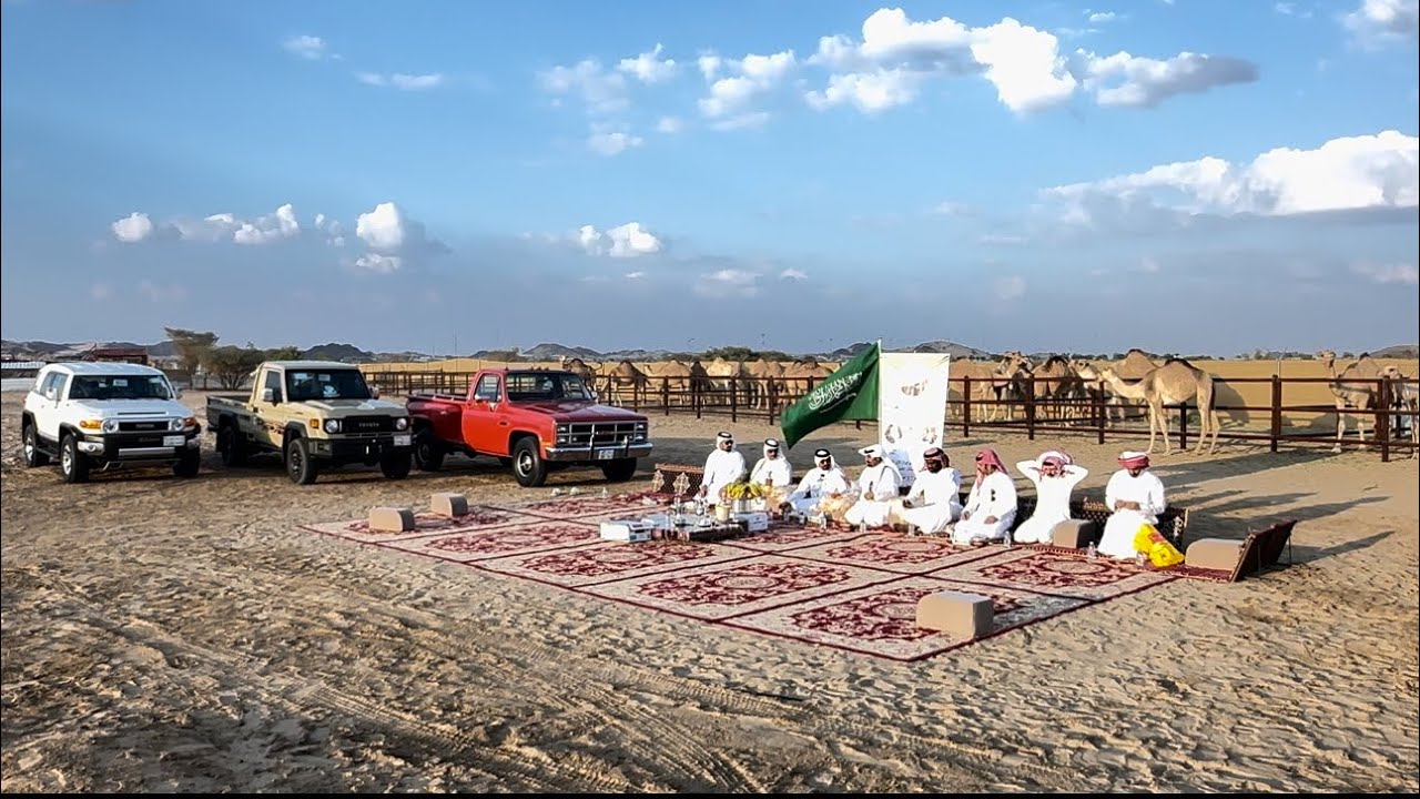 زيارة رجل الاعمال ومالك الابل الاوارك : عبدالله مسفر ال حيدر وشقيقه وولاده في نجران