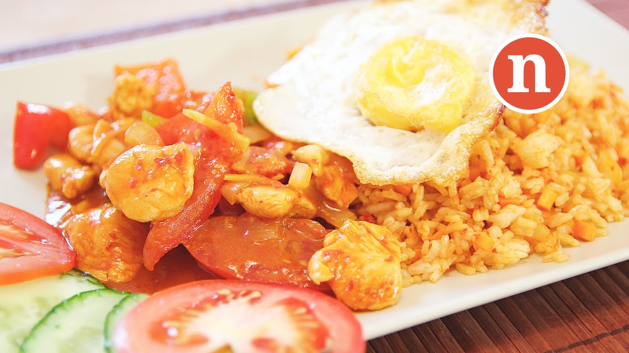 Malaysian Ketchup Fried Rice | Nasi Goreng U.S.A. [Nyonya Cooking]