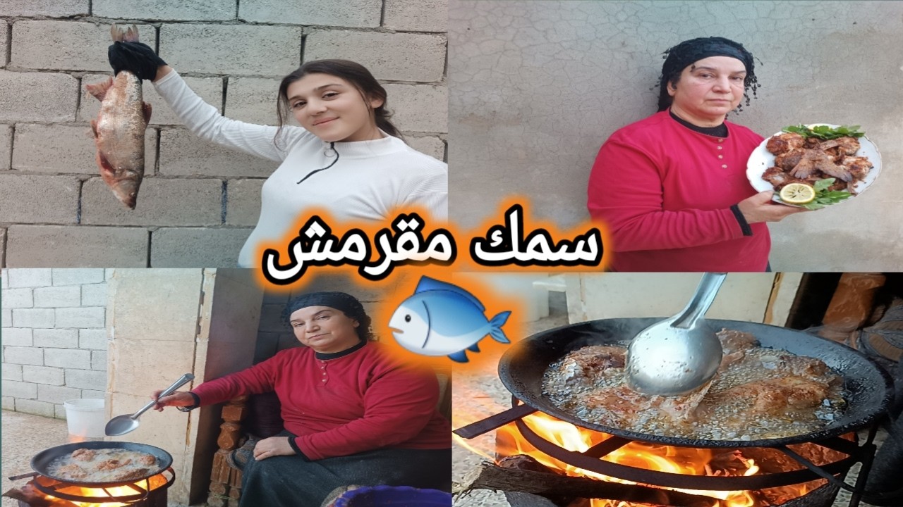 عملت سمك مقلي مقرمش على طريقتي😋أكبر سمكة جبلي ابني محو🧡شوفوا النتيجة والشكل بيشهي😍