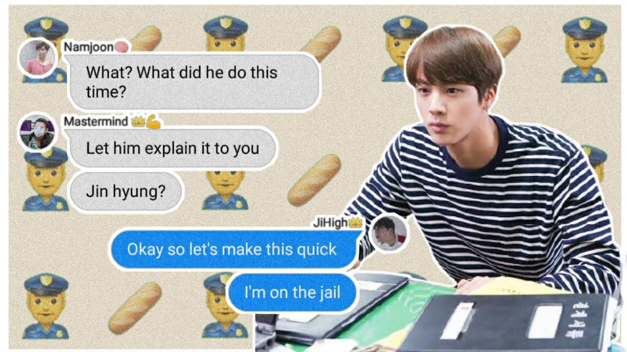 bts text - The one ended up on jail