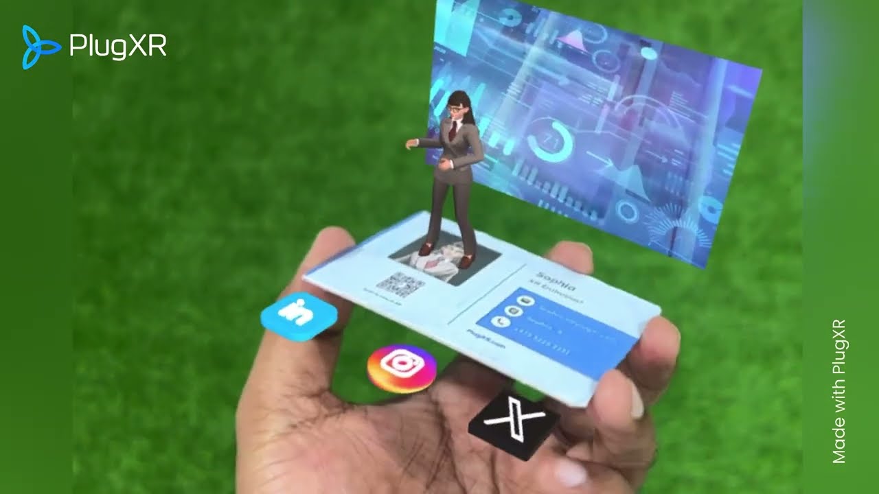 Create Your Own AR Business Card Using PlugXR - No Coding Needed!