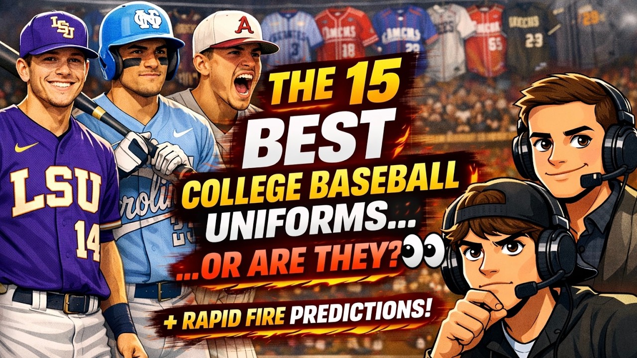 The 15 BEST College Baseball Uniforms… or Are They? | Episode 15