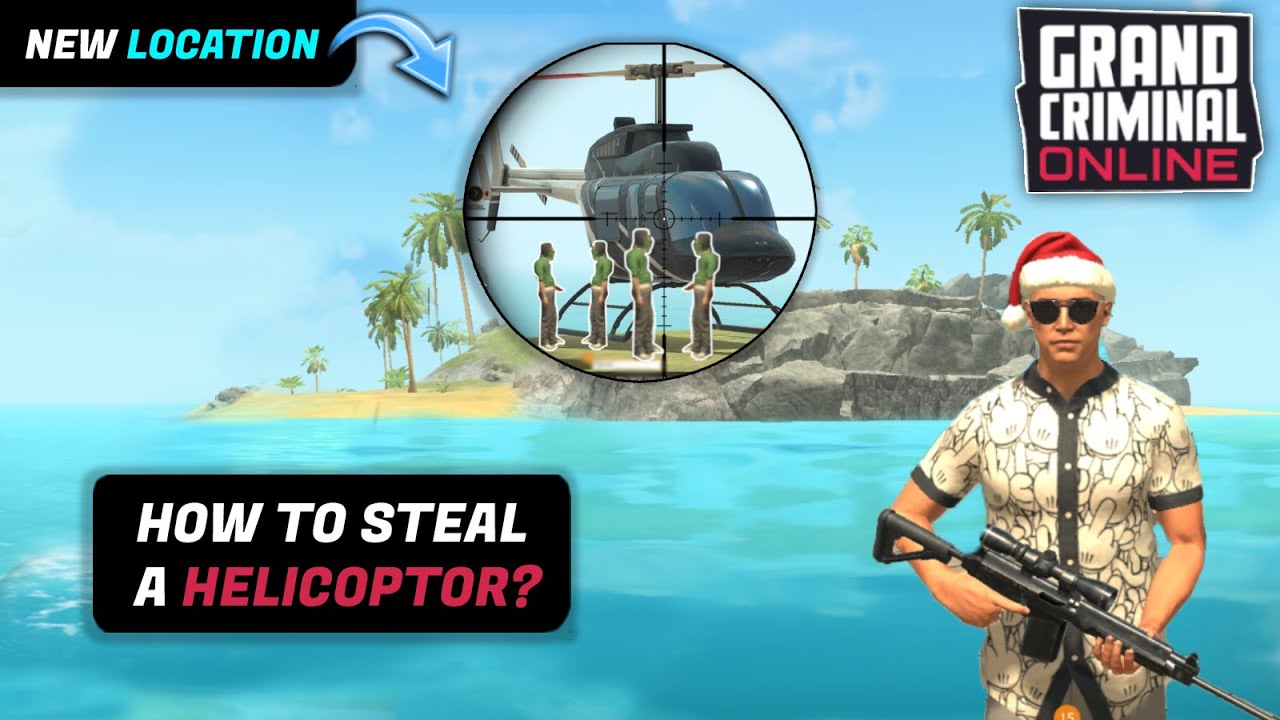 How to STEAL A HELICOPTOR in Grand Criminal Online in the new update 0.9.6 ? NEW LOCATION !!