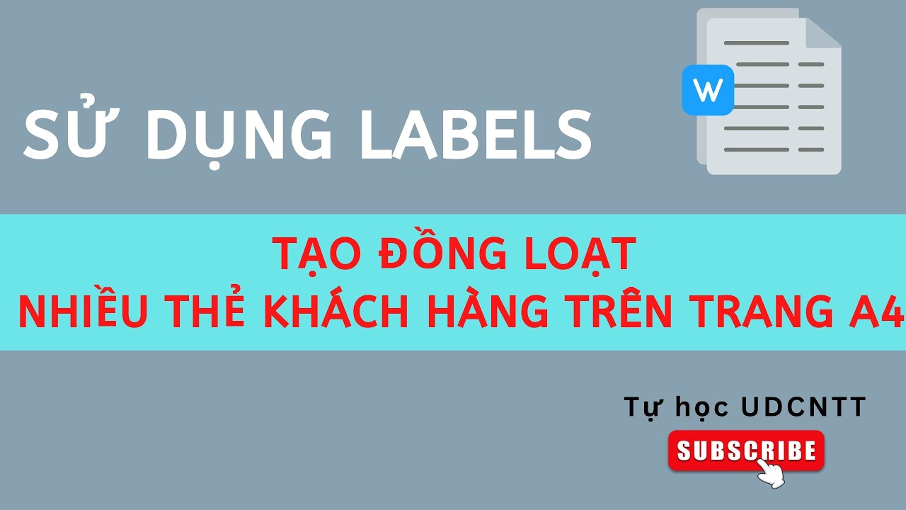 Word #32. Trộn thư tạo đồng loạt thẻ khách hàng | Mail merge creating customer card IDs in word tips