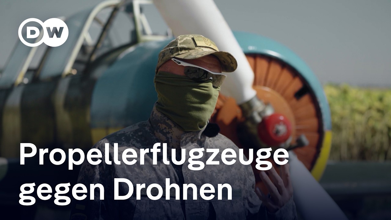 Ukraine: Propellerflugzeuge aus der Sowjet-Ära gegen Russlands Drohnen-Flut | DW Nachrichten