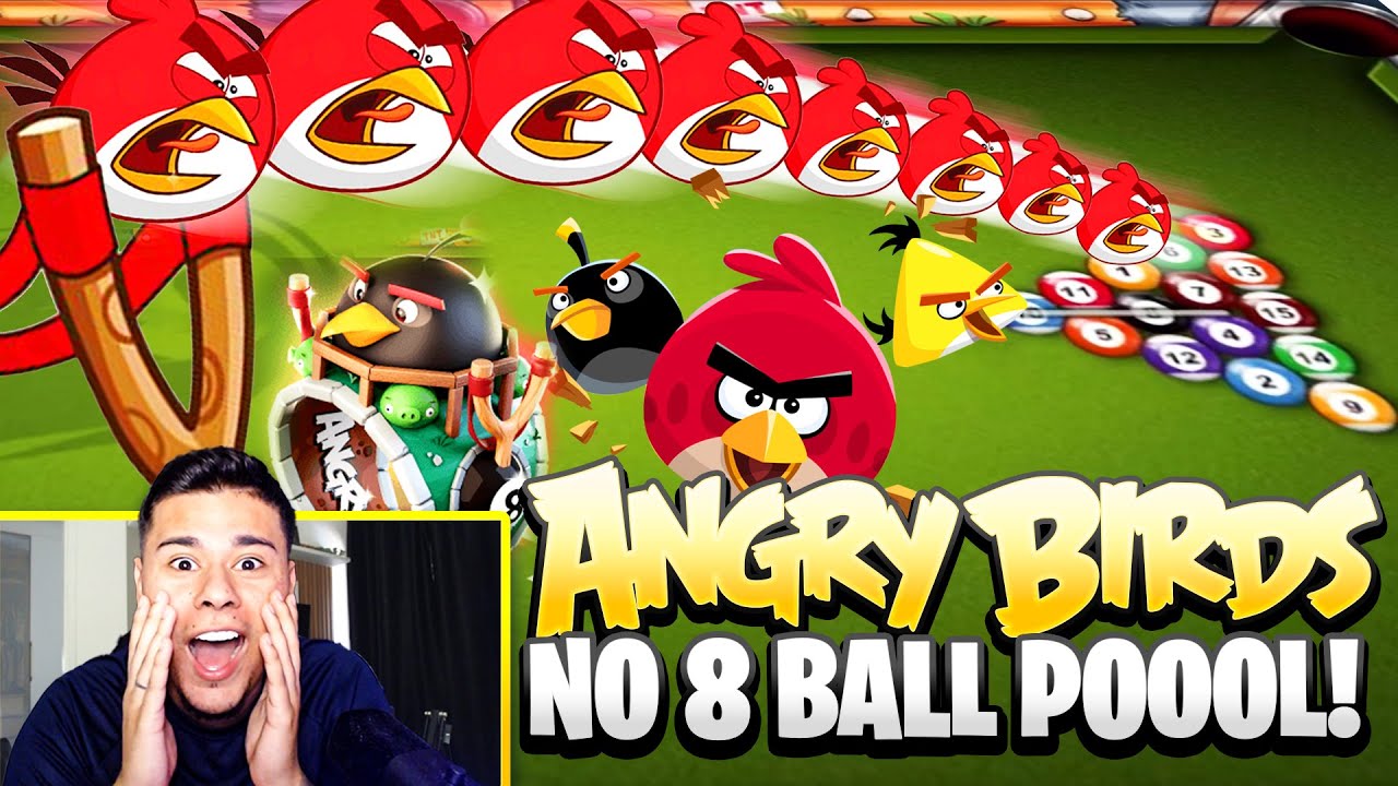 8 BALL POOL VIROU BAGUNÇA!! JOGANDO NO NOVO EVENTO ANGRY BIRDS
