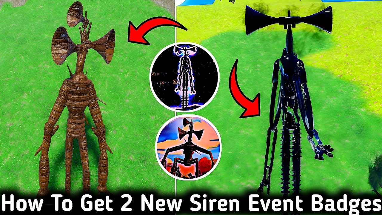 How To Get WOOD SirenHead Badge + DARK SirenHead Badge Morphs In Tiny Universe Roleplay - SirenEvent