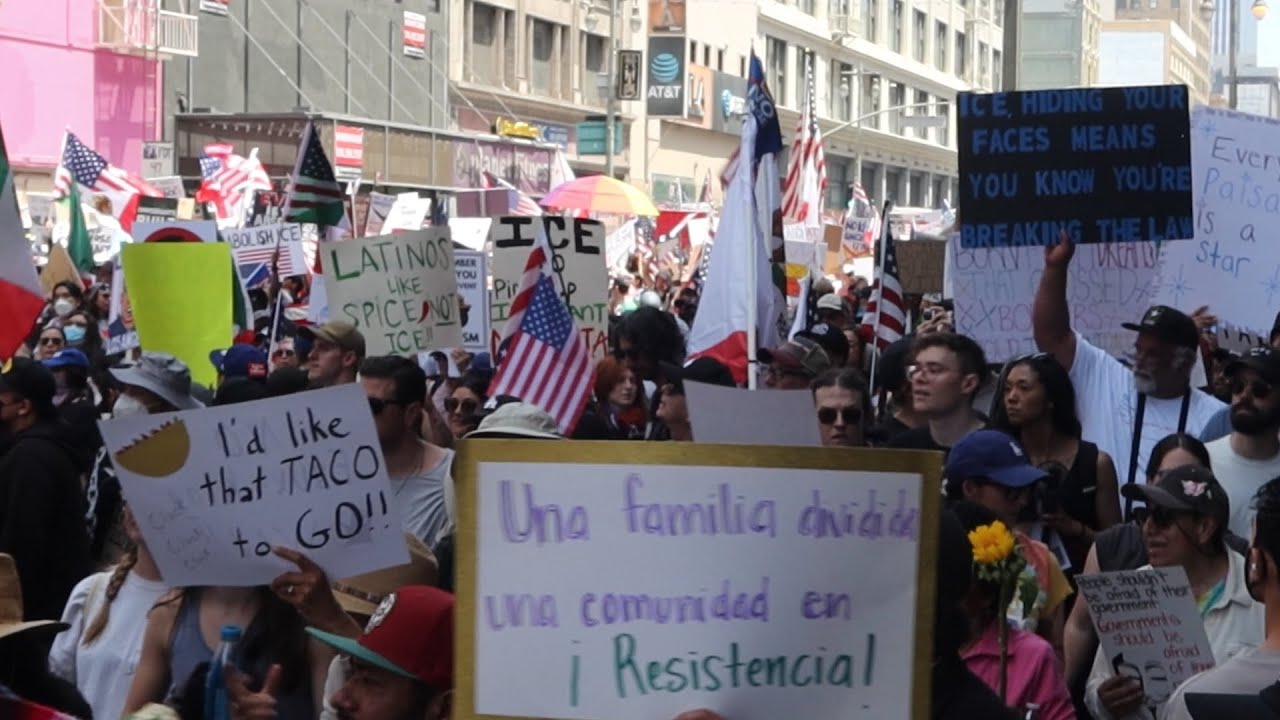 LA does a peaceful protest.