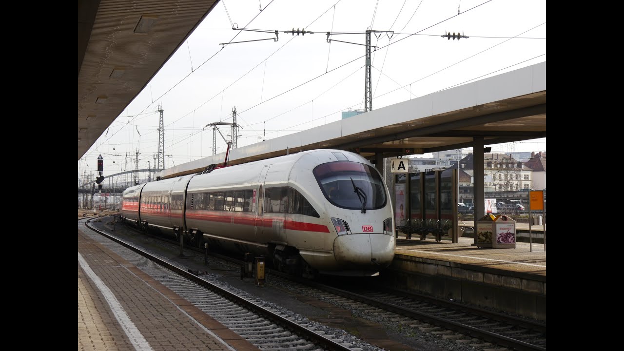 Umleitungsfernverkehr + normaler Fernverkehr in Würzburg Hbf