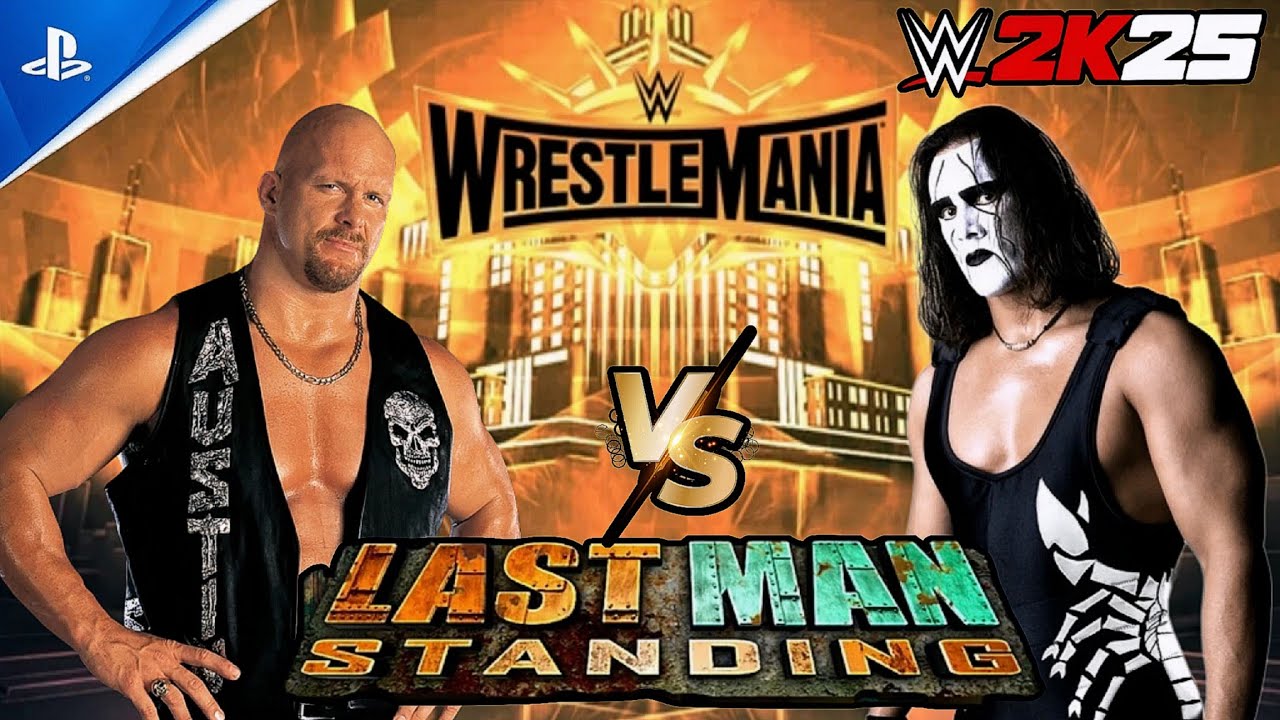 WrestelMania Dream Match: Stone Cold Vs Sting | Last Man Standing | Wwe2k25 Ps5 Gameplay #wwe2k25