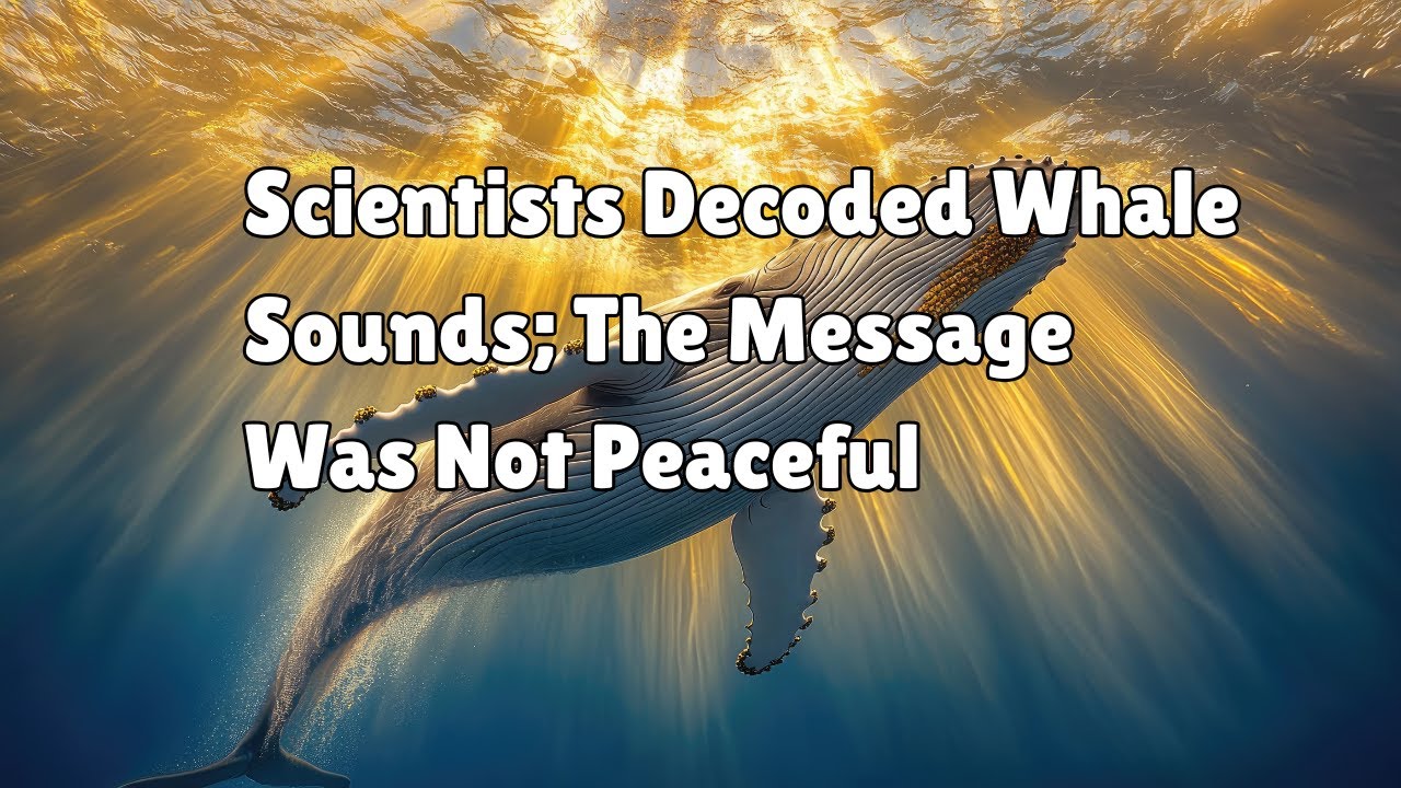 Scientists Decoded Whale Sounds, The Message Was Not Peacefulhales