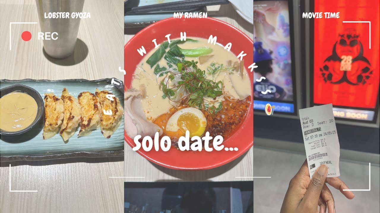 eats with makss 🍝 #5: solo dinner date @KonjikiRamenYorkdale + movie night+ new books #torontoeats