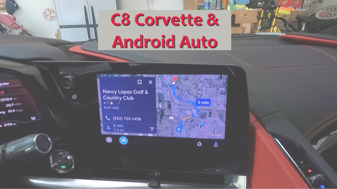 Android Auto for the C8 Corvette