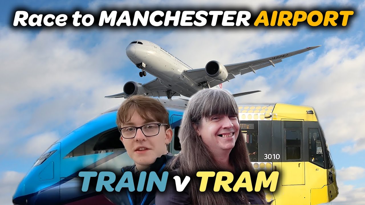 Racing to Manchester Airport, Train vs Tram. Ft @NickBadley