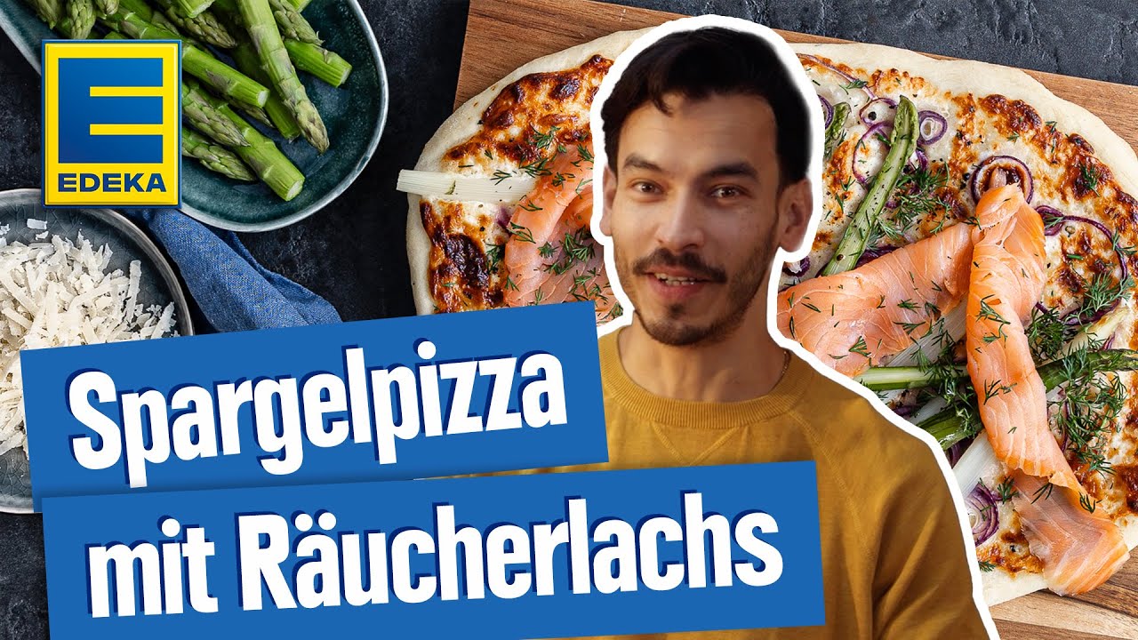 Spargel-Pizza mit Räucherlachs | Leckeres Frühlingsrezept