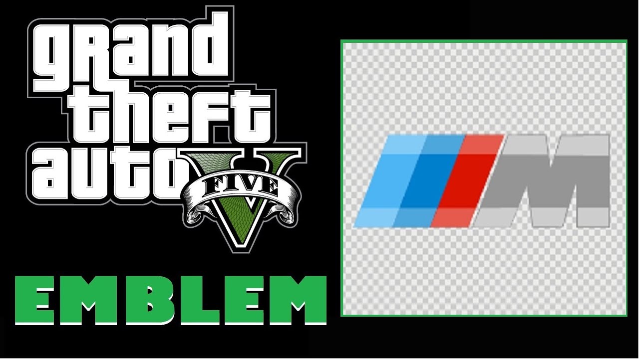 Grand Theft Auto 5 / GTA 5 / GTA V : BMW M Logo Emblem Tutorial