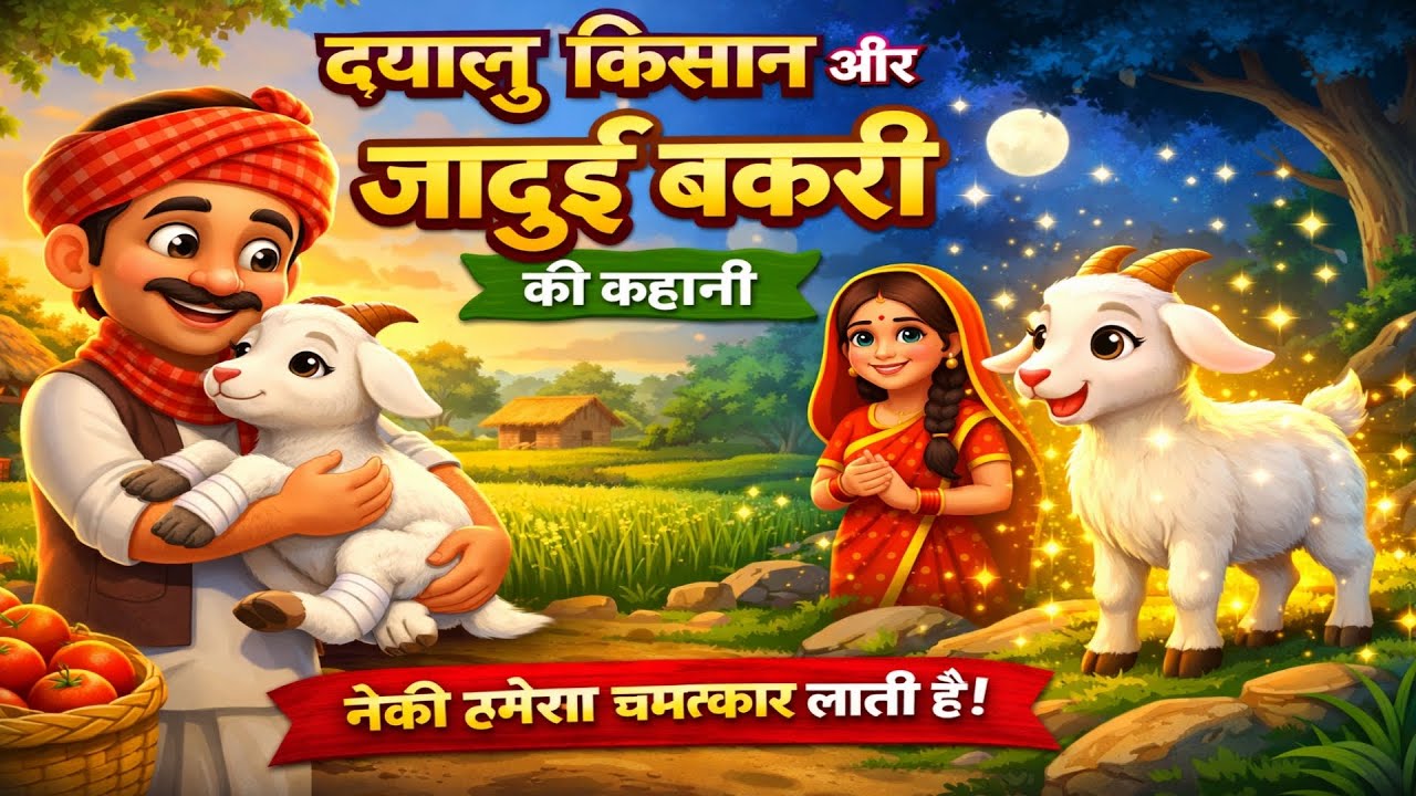 जादुई बकरी |  jadui bakri | garib kisan ki jadui bakri | kisan ki kahani | goat of gormor|superstry 