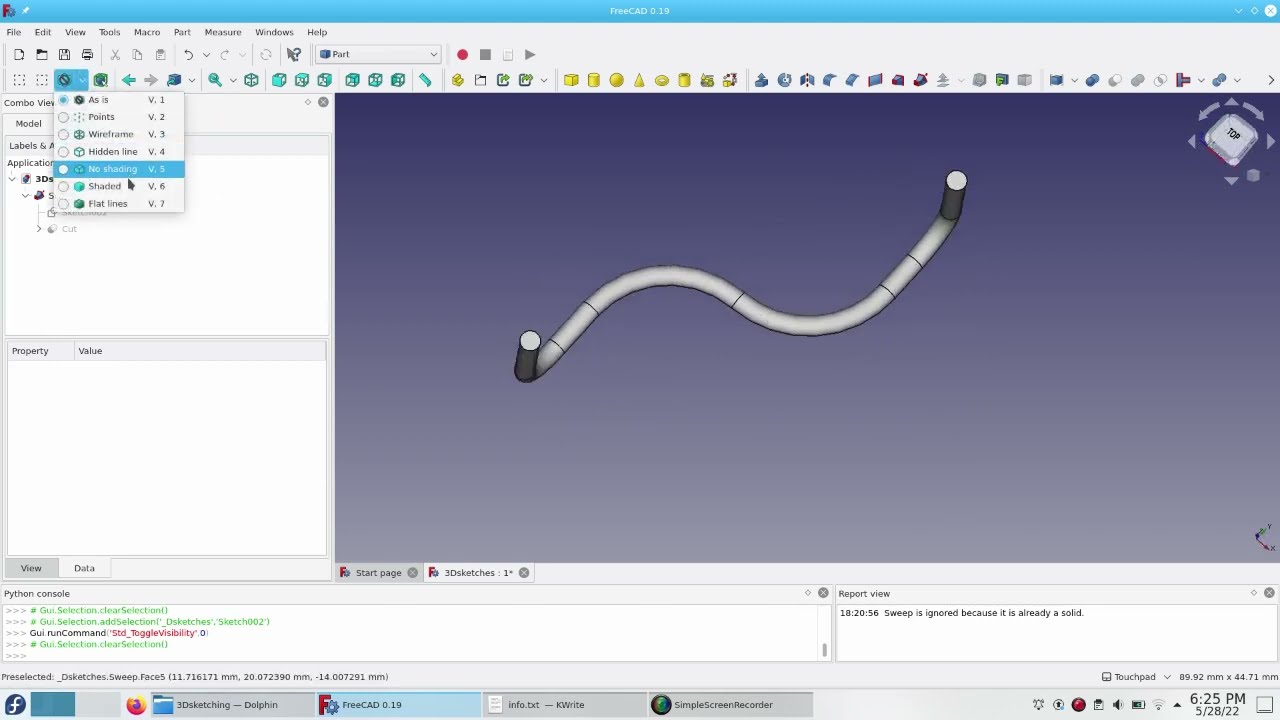 The equivalent of 3D sketches in FreeCad
