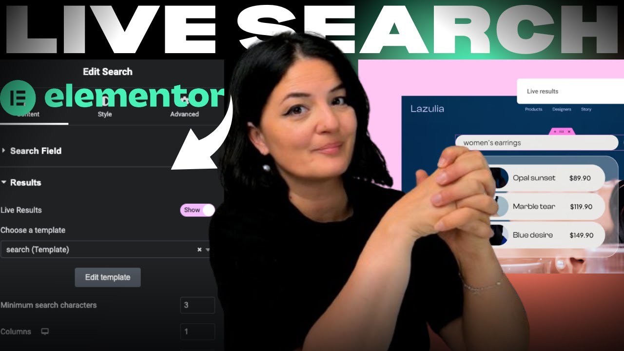 ВИДЖЕТ ПОИСКА В РЕЖИМЕ РЕАЛЬНОГО ВРЕМЕНИ - Elementor Wordpress Tutorial Flex Container