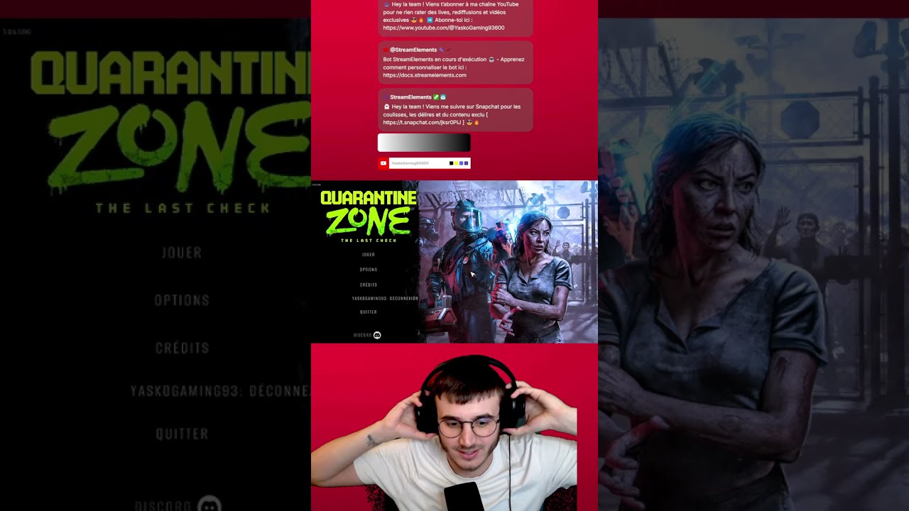 🔴 Live maintenant ➜ Quarantine Zone va me faire flipper 😱💀
