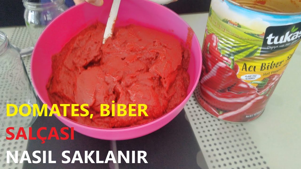 Domates biber salçasında küflenme bozulmaya son, Eşimin özel tarifi, Hazır salça nasıl saklanır izle