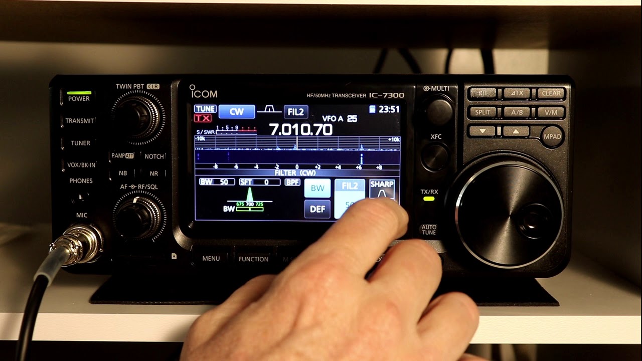 Icom IC7300 A to Z #11 Настройки фильтра ПЧ и режекторного фильтра