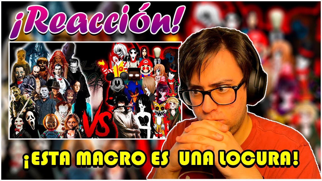 IT SAW CHUCKY JASON&FREDDY VS. SLENDER JEFF HEROBRINE ZALGO RAP | Especial Halloween 2017 (Reacción)