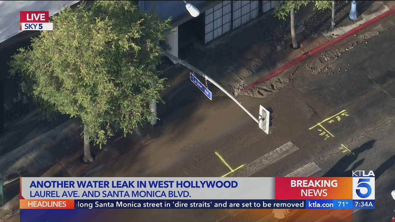 New water leak causes more flooding in West Hollywood