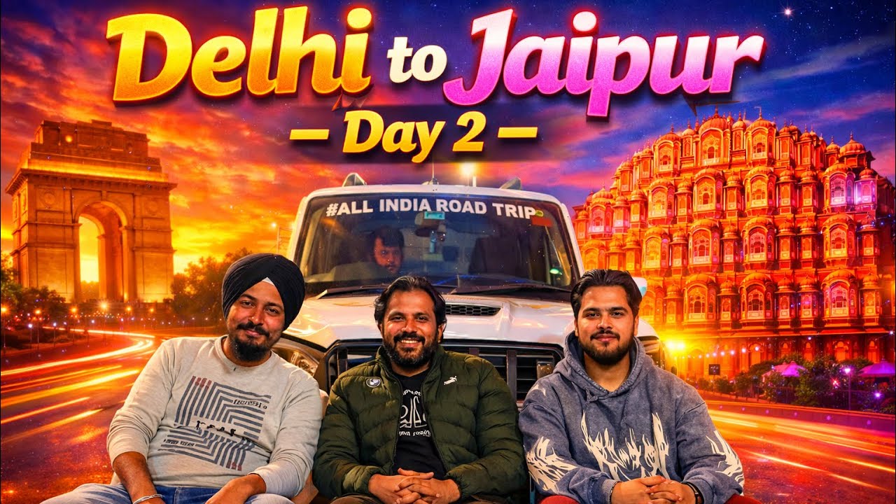 Day 2 | Delhi to Jaipur 🇮🇳 | Jaipur Expo Visit | All India Road Trip