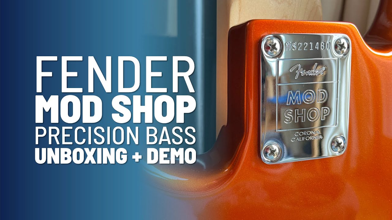 2024 Fender Mod Shop Precision Bass — Unboxing + Tone Demo + DiMarzio Pickup Installation