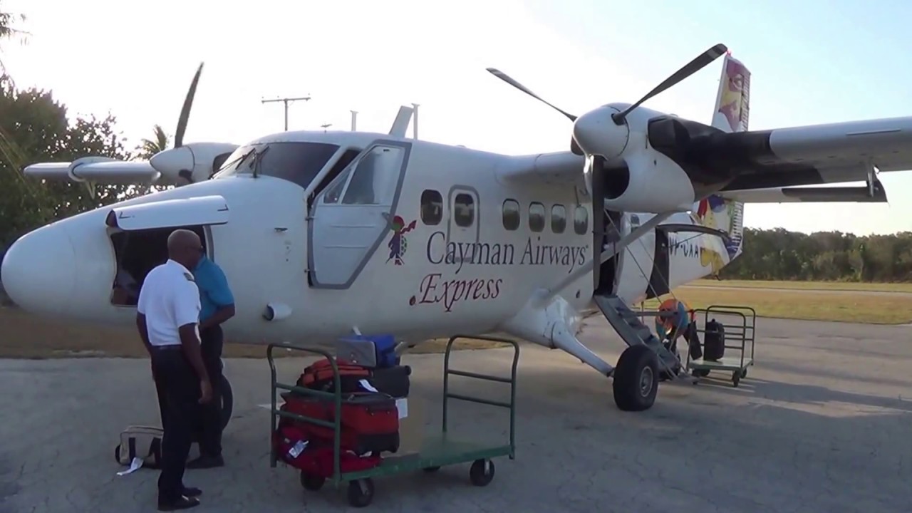 Flying to Little Cayman from Grand Cayman Island April 2014