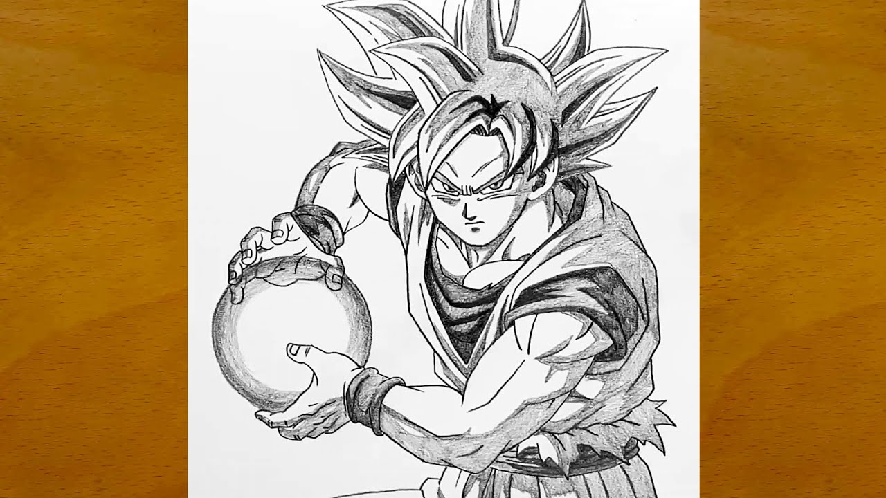 Как нарисовать Гоку в режиме Ультра Инстинкта | Эпичные рисунки по мотивам Dragon Ball Super