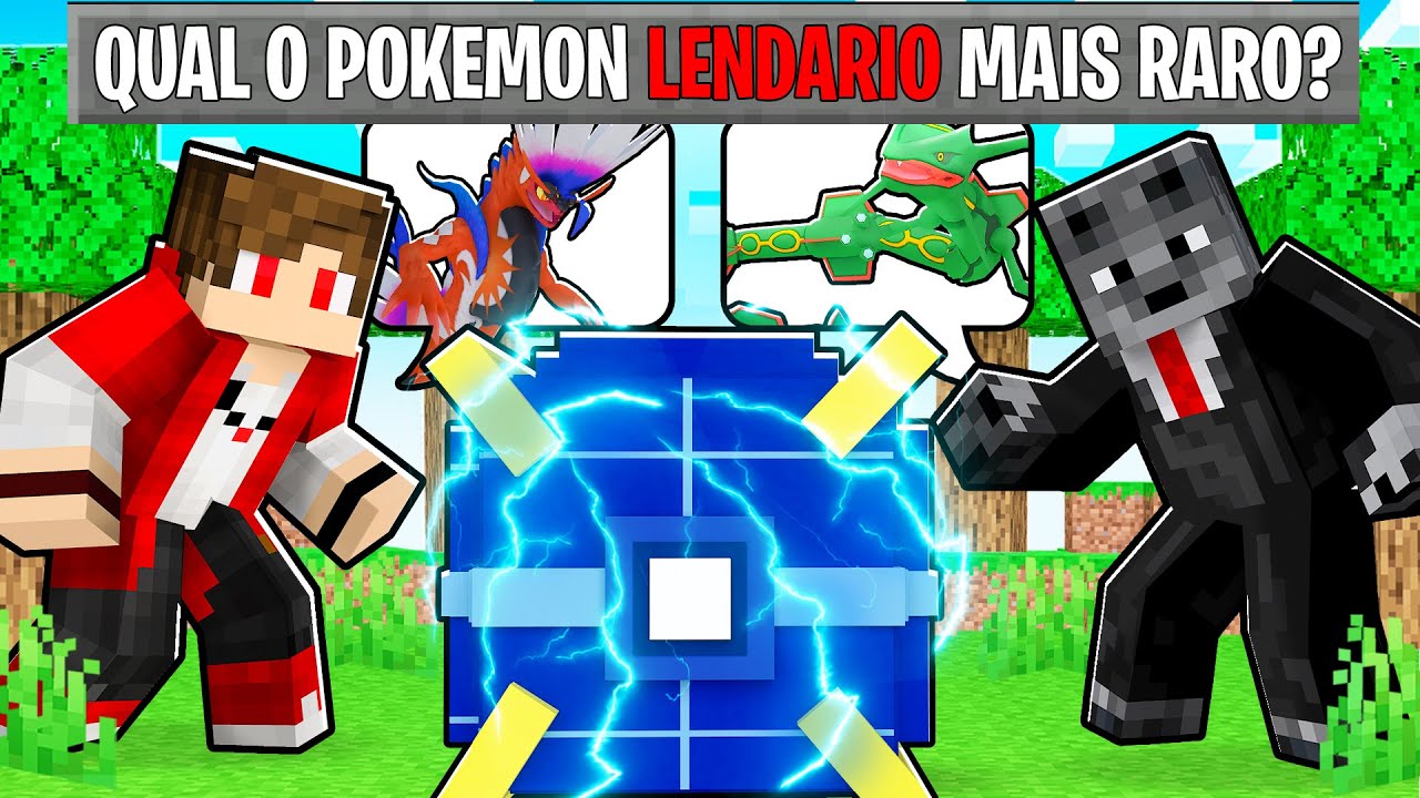 ACERTE o POKEMON pra ABRIR a LUCKY PIXELMON +10,000 no MINECRAFT