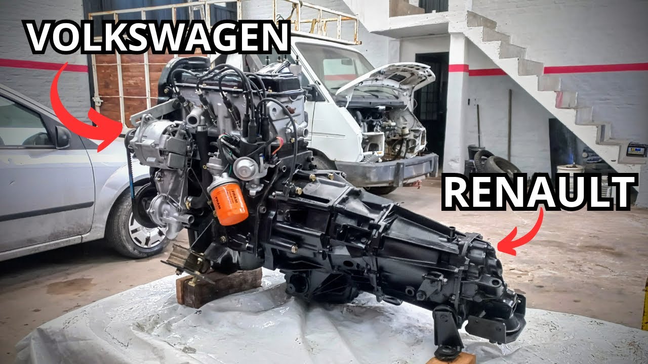 ADAPTACIÓN plantilla motor VOLKSWAGEN caja RENAULT lista! PROYECTO SWAP en PROCESO, parte 4.