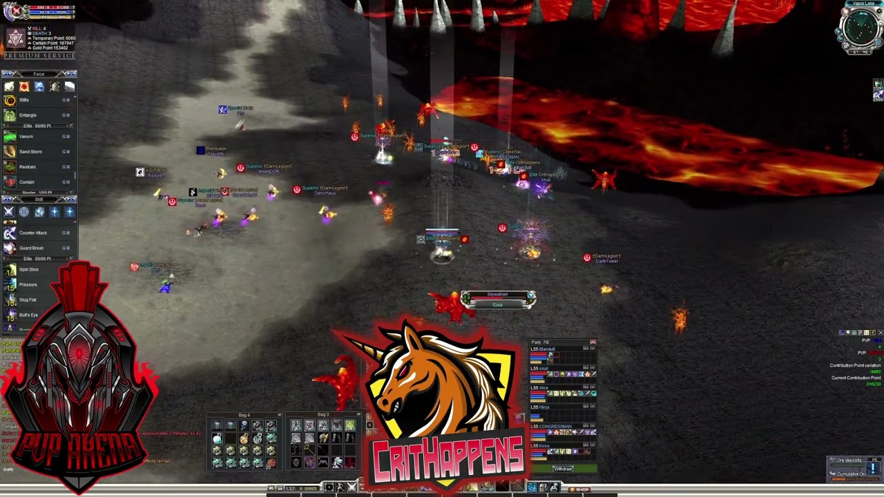 CritHappens Mass Genocide vs the CORA Race in VC (RF Pvp Arena)