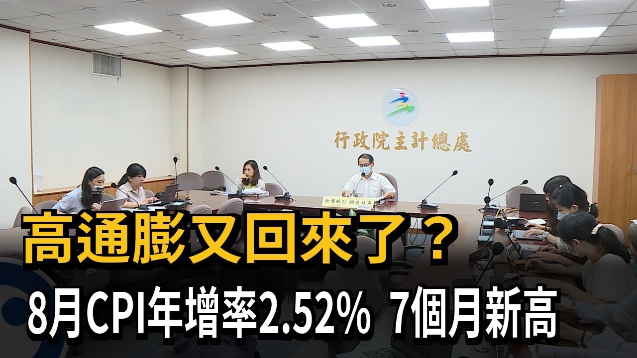 高通膨又回來了？　8月CPI年增率2.52%  7個月新高－民視新聞
