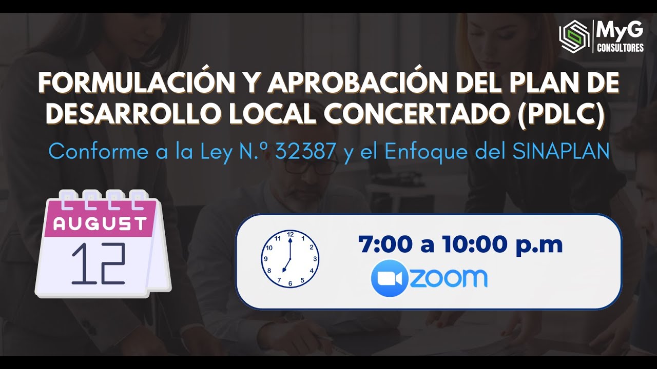 Formulación y Aprobación del Plan de Desarrollo Local Concertado -PDLC