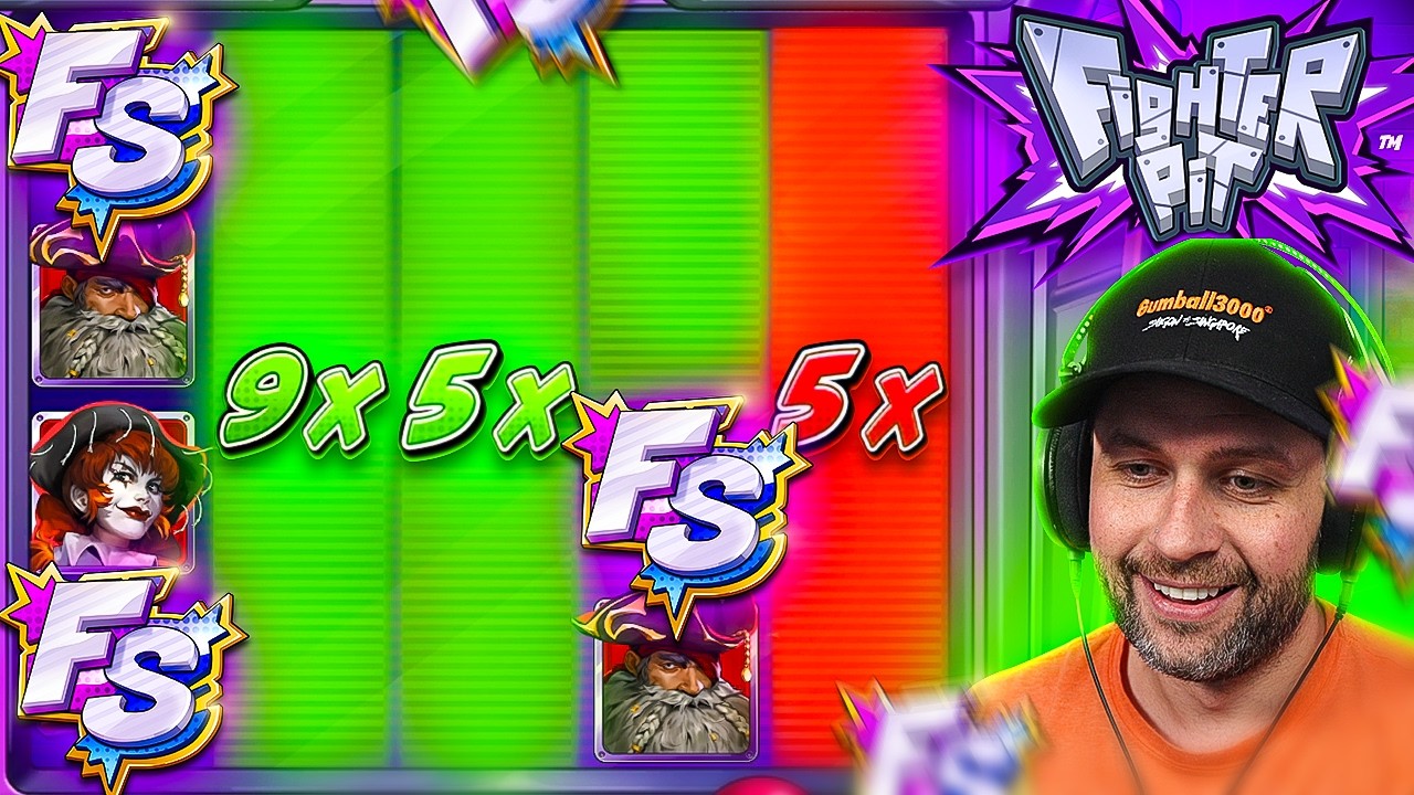 We did HUGE $400 SPINS and BONUSED on the *NEW* FIGHTER PIT SLOT!! (Bonus Buys)