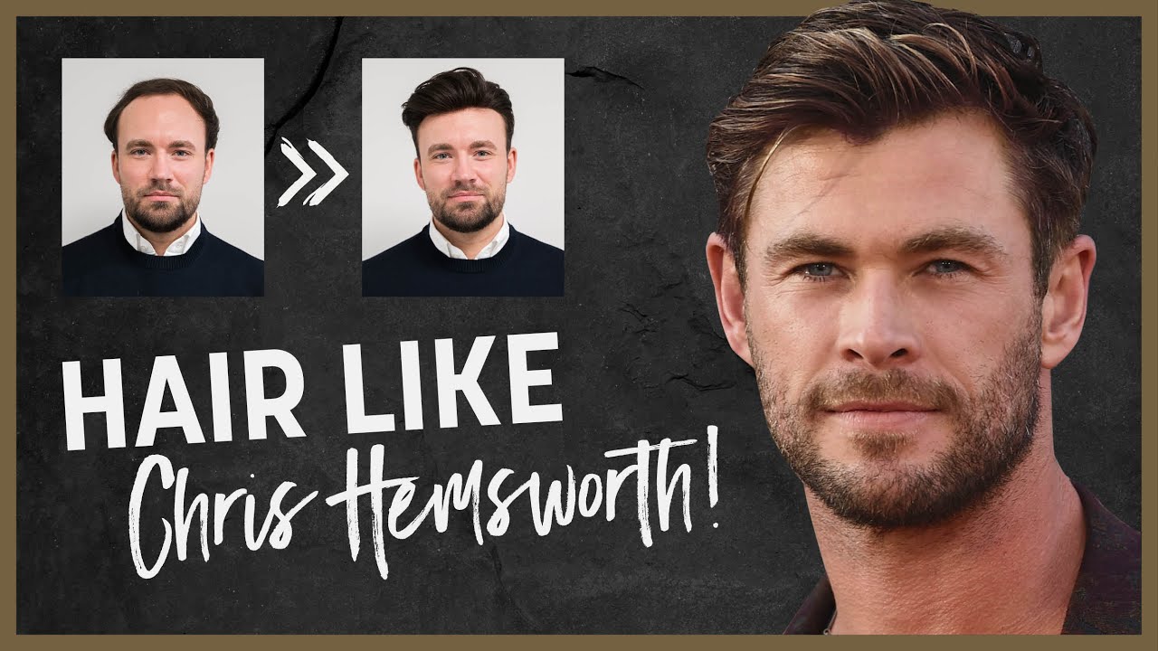 Chris Hemsworth hairstyle: Transformation with a hair replacement